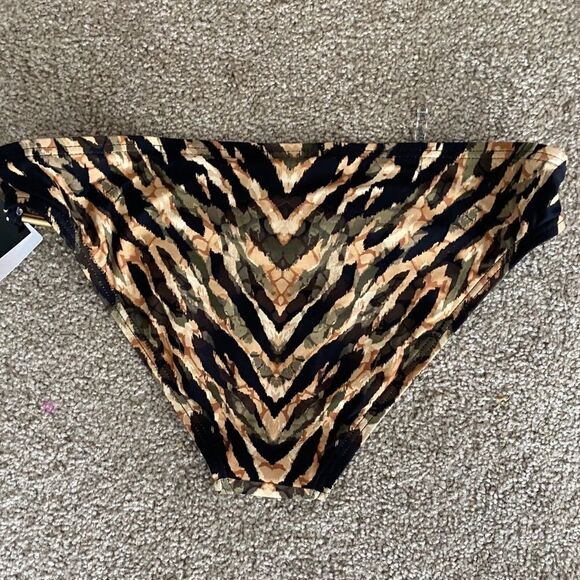 NWT Carmen Marc Valvo Animal Print Bikini Bottom XS - Picture 3 of 5